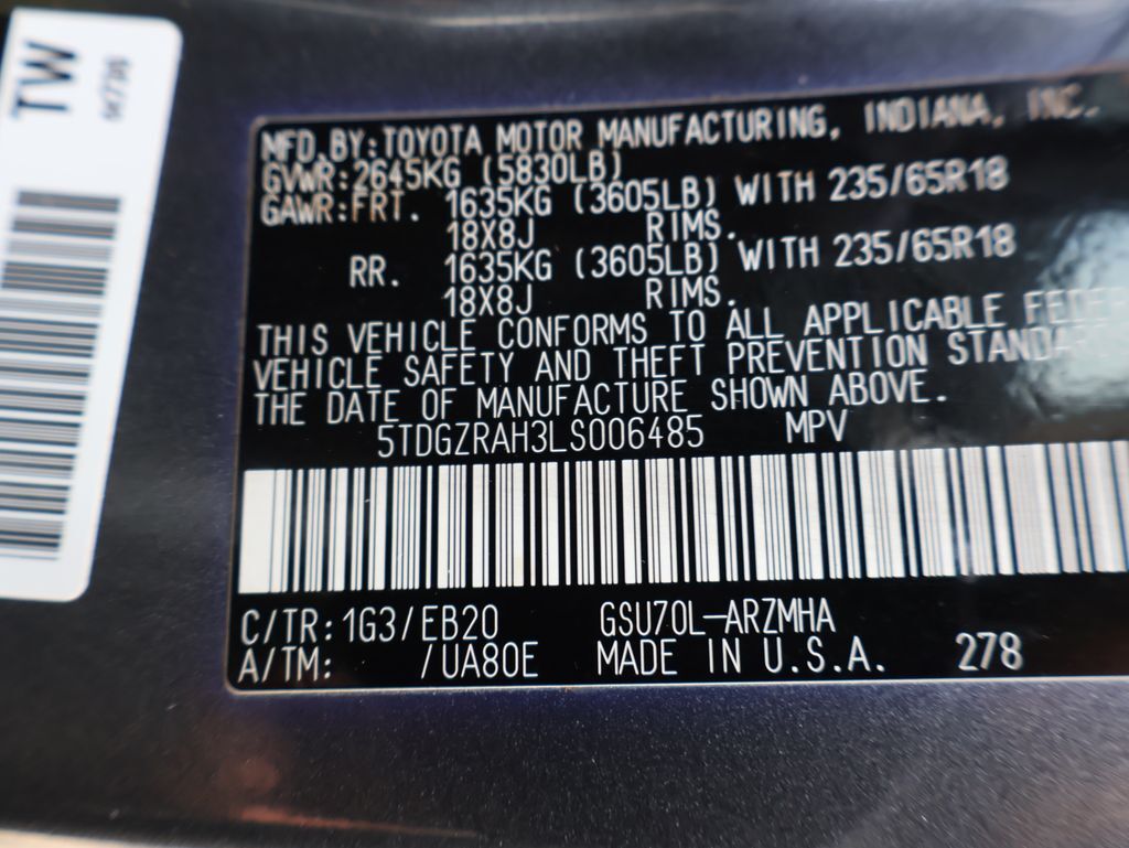 2020 Toyota Highlander XLE