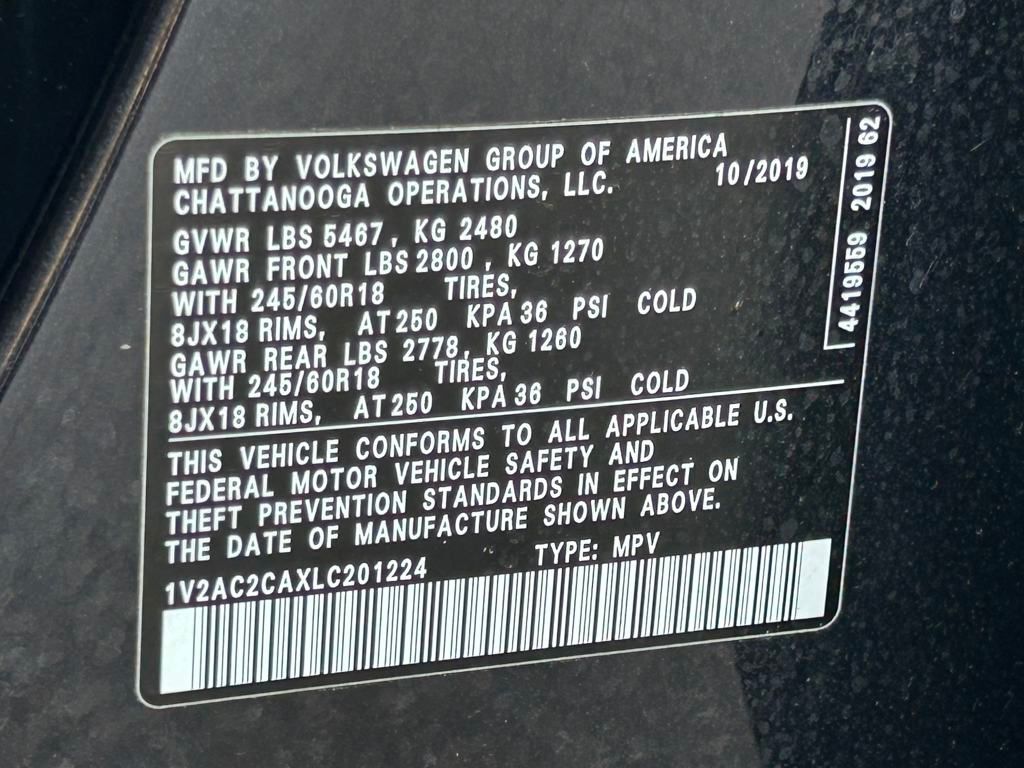 2020 Volkswagen Atlas Cross Sport 2.0T S Lakeland FL