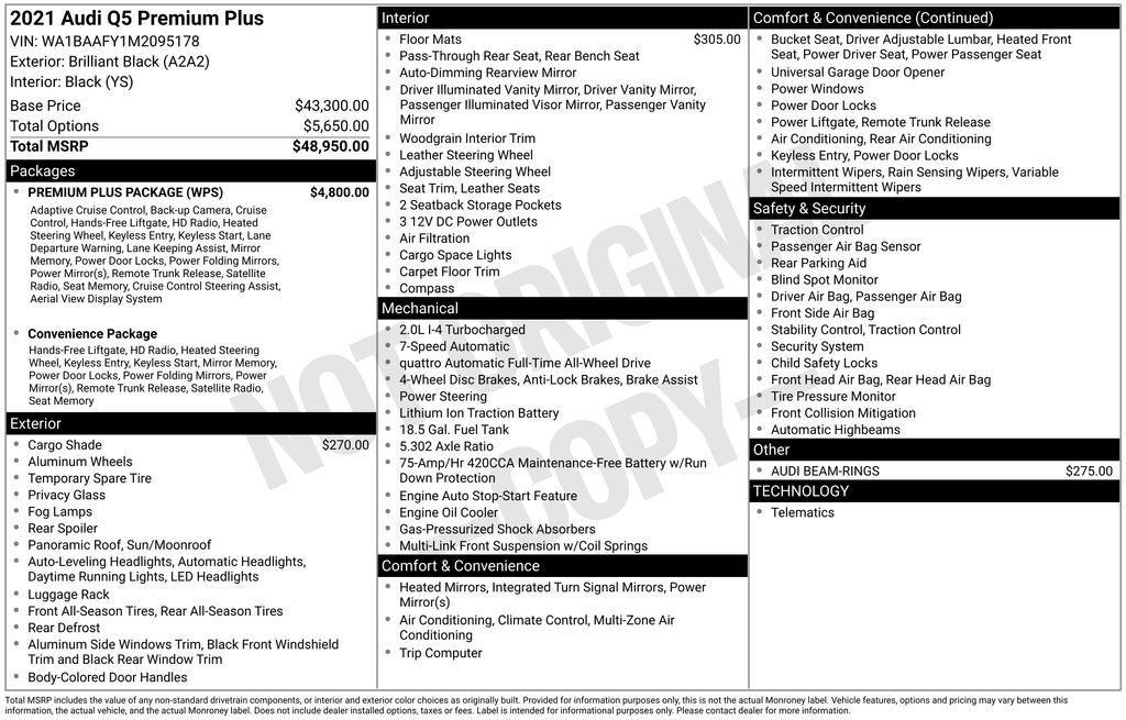 2021 Audi Q5 45 Premium Plus Lakeland FL