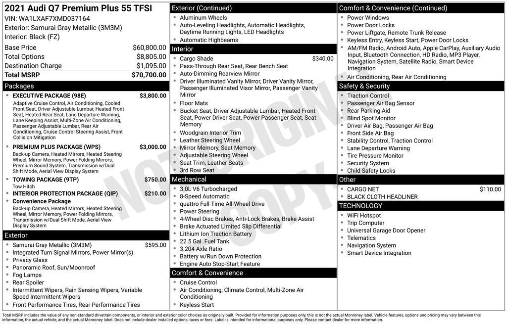 2021 Audi Q7 55 Premium Plus Lakeland FL
