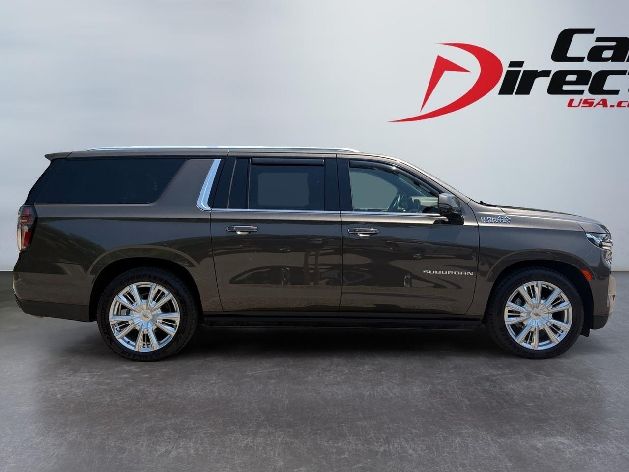 2021 Chevrolet Suburban High Country, HEADS-UP DISPLAY, POWER RUNNING BOARDS, POWER LIFTGATE, BLIND SPOT ALERT, LANE KEEP ASSIST, PANORAMIC MOONROOF, APPLE CARPLAY/ANDROID AUTO, 360 BACKUP CAMERA, HEATED & COOLING SEATS, REAR DVD ENTERTAINMENT, LOW MILES, THIS SUV HAS IT AL Virginia Beach VA 2021 Chevrolet Suburban High Country, HEADS-UP DISPLAY, POWER RUNNING BOARDS, POWER LIFTGATE, BLIND SPOT ALERT, LANE KEEP ASSIST, PANORAMIC MOONROOF, APPLE CARPLAY/ANDROID AUTO, 360 BACKUP CAMERA, HEATED & COOLING SEATS, REAR DVD ENTERTAINMENT, LOW MILES, THIS SUV HAS IT AL Virginia Beach VA