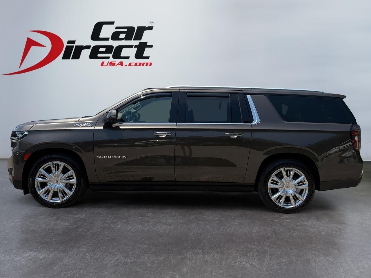 2021 Chevrolet Suburban High Country, HEADS-UP DISPLAY, POWER RUNNING BOARDS, POWER LIFTGATE, BLIND SPOT ALERT, LANE KEEP ASSIST, PANORAMIC MOONROOF, APPLE CARPLAY/ANDROID AUTO, 360 BACKUP CAMERA, HEATED & COOLING SEATS, REAR DVD ENTERTAINMENT, LOW MILES, THIS SUV HAS IT AL Virginia Beach VA 2021 Chevrolet Suburban High Country, HEADS-UP DISPLAY, POWER RUNNING BOARDS, POWER LIFTGATE, BLIND SPOT ALERT, LANE KEEP ASSIST, PANORAMIC MOONROOF, APPLE CARPLAY/ANDROID AUTO, 360 BACKUP CAMERA, HEATED & COOLING SEATS, REAR DVD ENTERTAINMENT, LOW MILES, THIS SUV HAS IT AL Virginia Beach VA