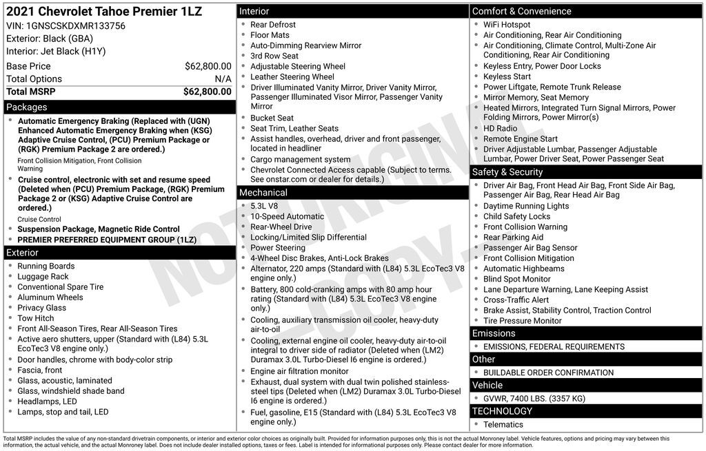 2021 Chevrolet Tahoe Premier Lakeland FL