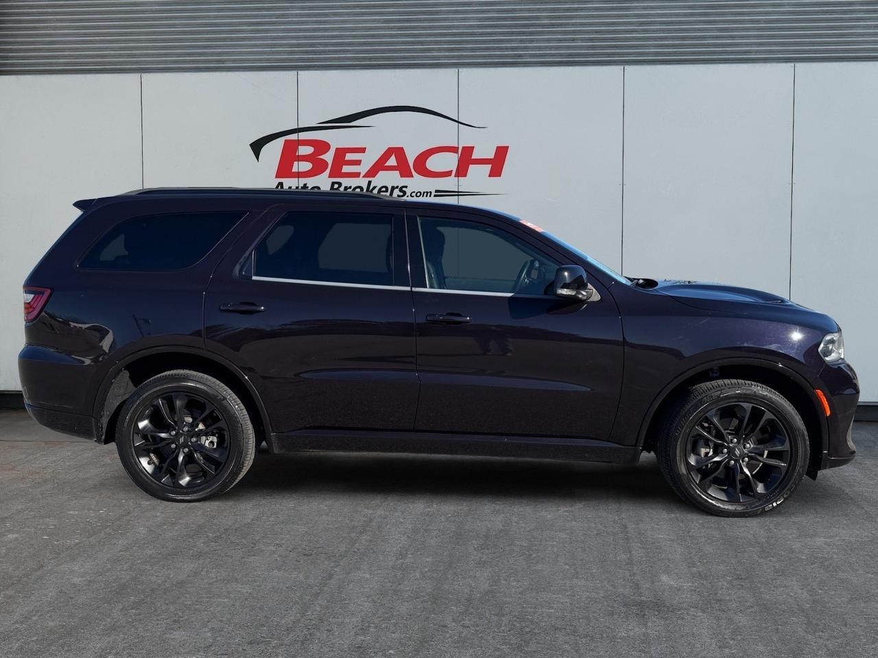 2021 Dodge Durango GT Plus, HEATED FRONT AND REAR SEATS, HEATED STEERING WHEEL, APPLE CARPLAY/ANDROID AUTO, SUNROOF, UNIVERSAL GARAGE DOOR OPENER, REMOTE START, NAVIGATION, POWER LIFTGATE, BACKUP CAMERA, TOW PACKAGE, ONLY 1 OWNER! Norfolk VA 2021 Dodge Durango GT Plus, HEATED FRONT AND REAR SEATS, HEATED STEERING WHEEL, APPLE CARPLAY/ANDROID AUTO, SUNROOF, UNIVERSAL GARAGE DOOR OPENER, REMOTE START, NAVIGATION, POWER LIFTGATE, BACKUP CAMERA, TOW PACKAGE, ONLY 1 OWNER! Norfolk VA