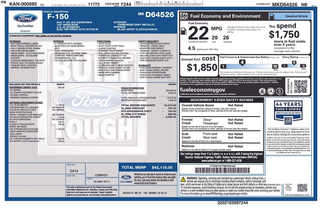 2021 Ford F-150 XL Lakeland FL