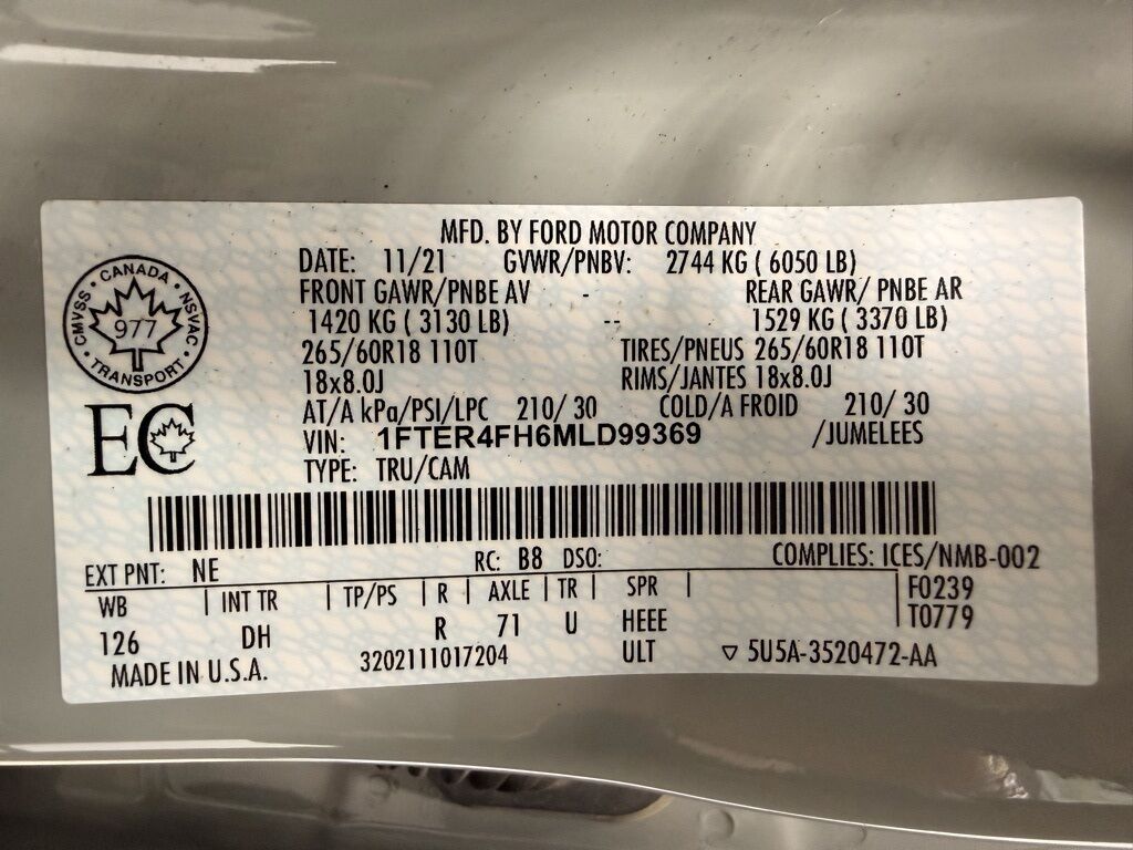 2021 Ford Ranger 4x4 Crew Cab Lariat Minocqua WI 2021 Ford Ranger 4x4 Crew Cab Lariat Minocqua WI