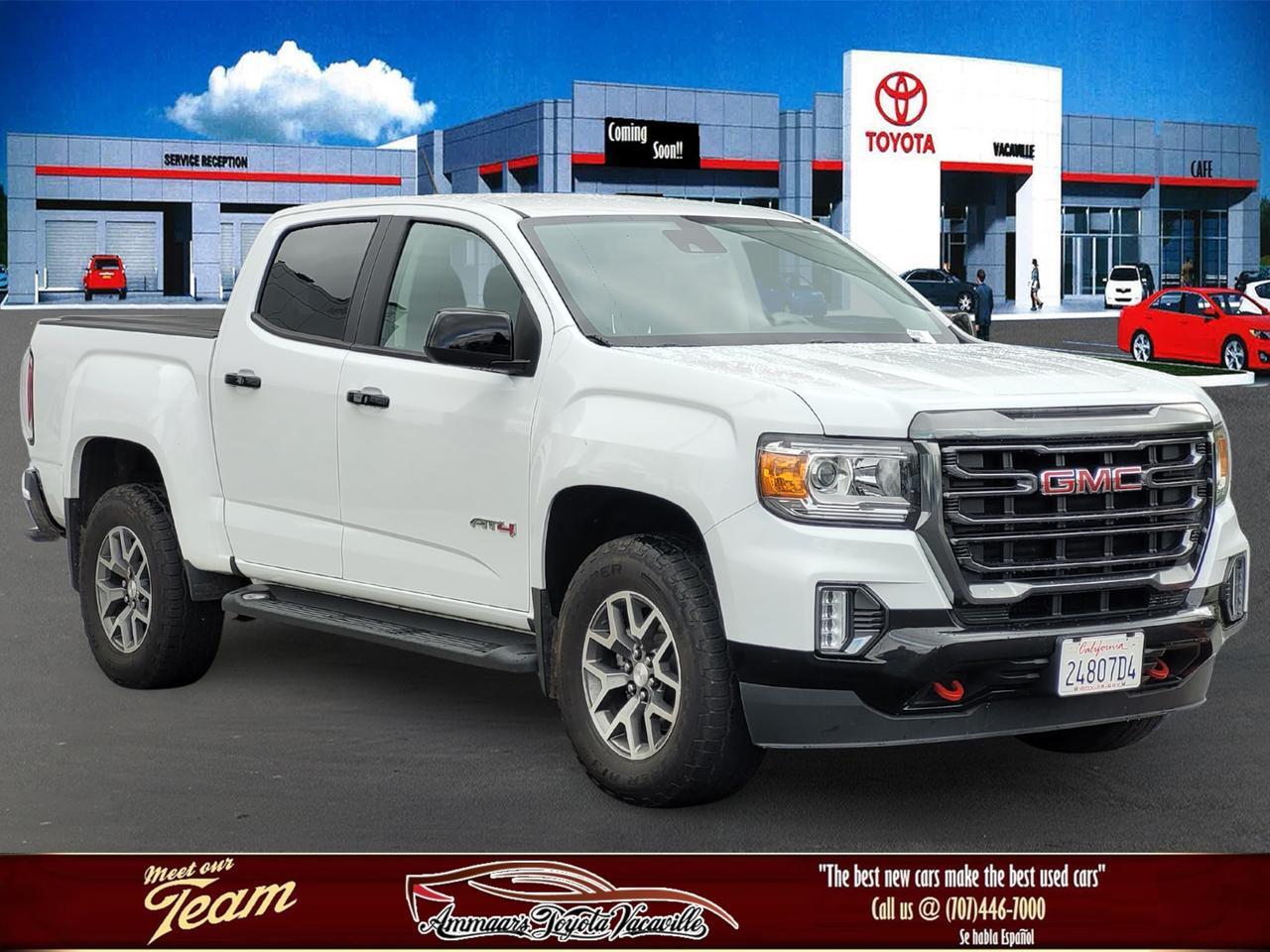 2021 GMC CANYON CREW CAB V6 4WD AT4 w/Leather Vacaville CA 2021 GMC CANYON CREW CAB V6 4WD AT4 w/Leather Vacaville CA