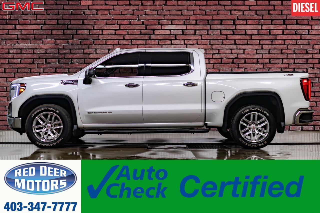 2021 GMC Sierra 1500 4x4 Crew Cab SLT X31 Diesel Leather Roof BCam Red Deer AB 2021 GMC Sierra 1500 4x4 Crew Cab SLT X31 Diesel Leather Roof BCam Red Deer AB