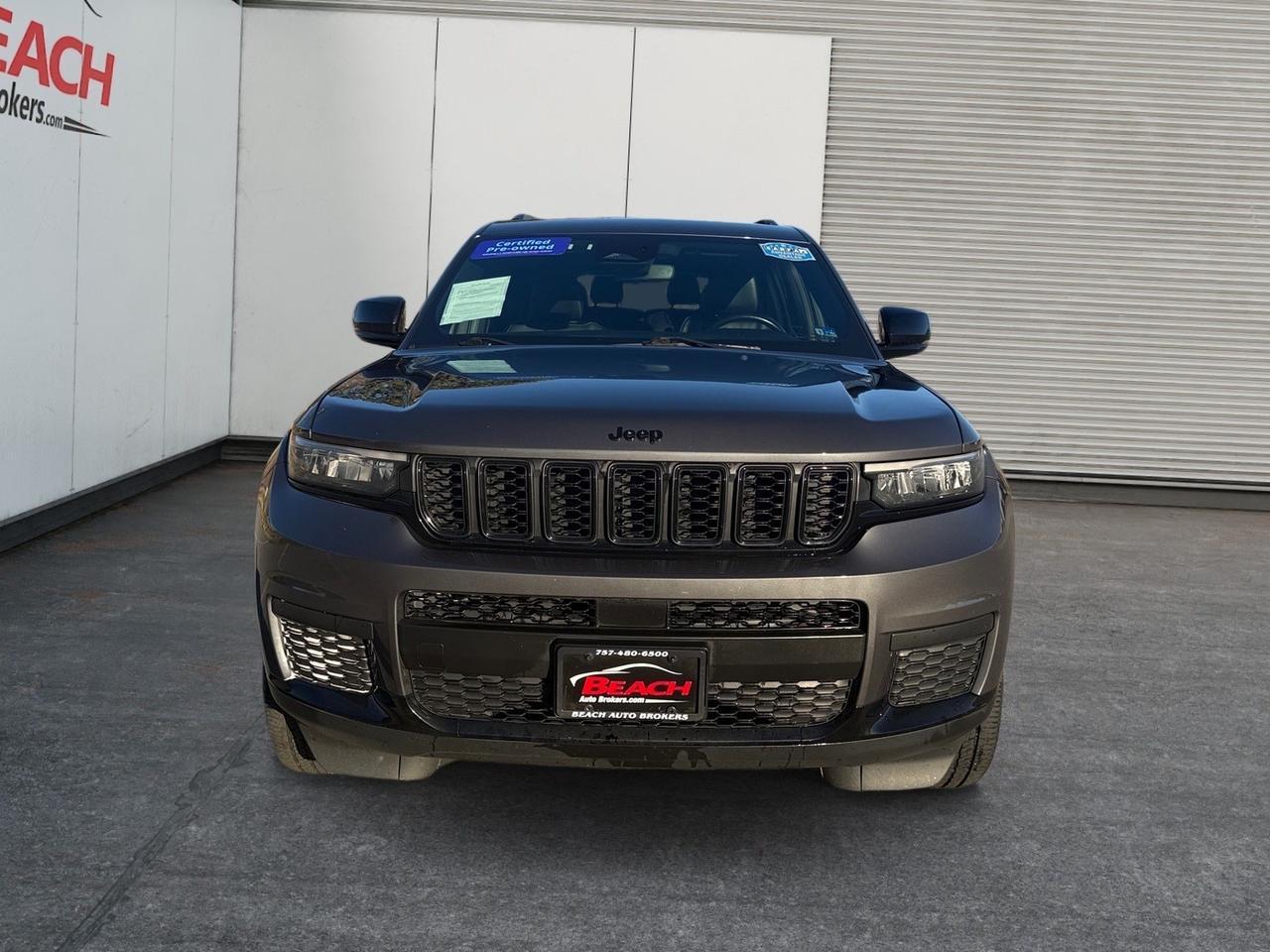 2021 Jeep Grand Cherokee L Altitude, HEATED SEATS, HEATED STEERING WHEEL, CAPTAINS CHAIRS, 3RD ROW, APPLE CARPLAY/ANDROID AUTO, POWER AND HEATED MIRRORS, BACKUP CAMERA, REMOTE START, POWER LIFTGATE, ROOF RACKS, MAKE THIS JEEP GRAND CHEROKEE YOURS TODAY! Norfolk VA 2021 Jeep Grand Cherokee L Altitude, HEATED SEATS, HEATED STEERING WHEEL, CAPTAINS CHAIRS, 3RD ROW, APPLE CARPLAY/ANDROID AUTO, POWER AND HEATED MIRRORS, BACKUP CAMERA, REMOTE START, POWER LIFTGATE, ROOF RACKS, MAKE THIS JEEP GRAND CHEROKEE YOURS TODAY! Norfolk VA