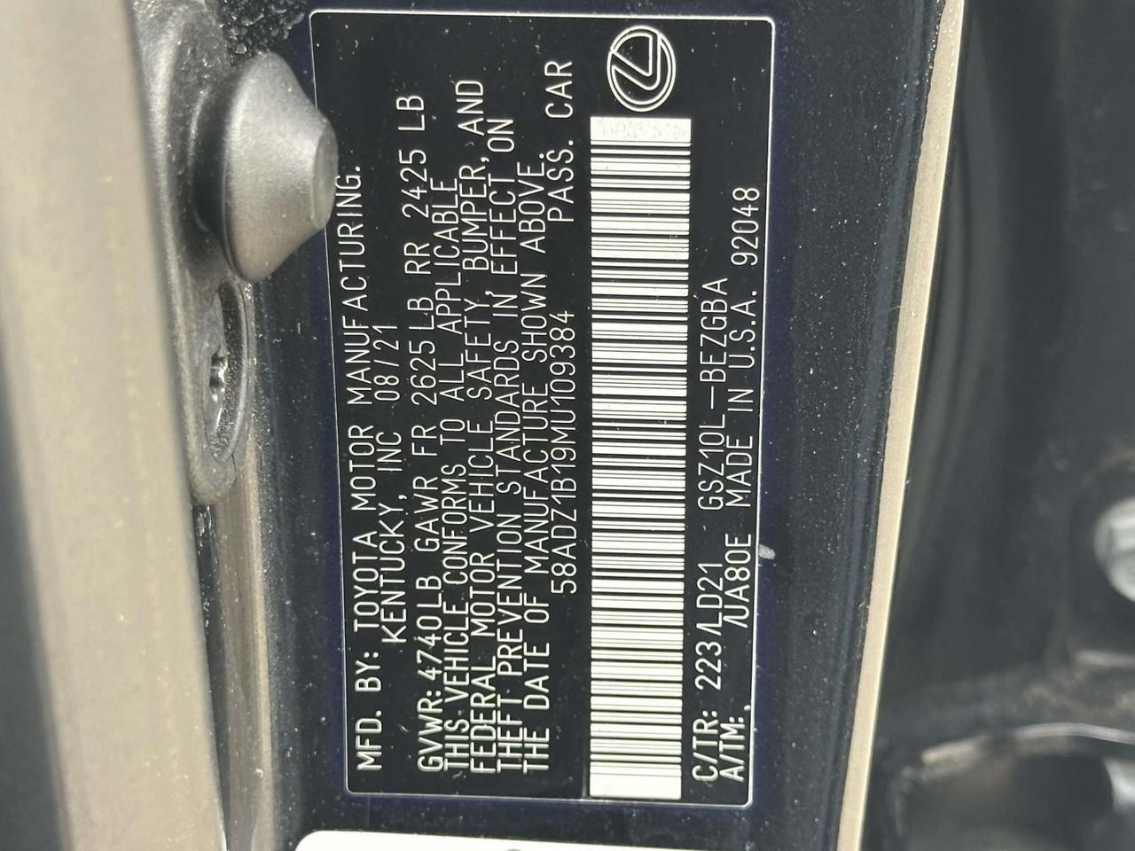 2021 Lexus ES 350 Woodbridge VA