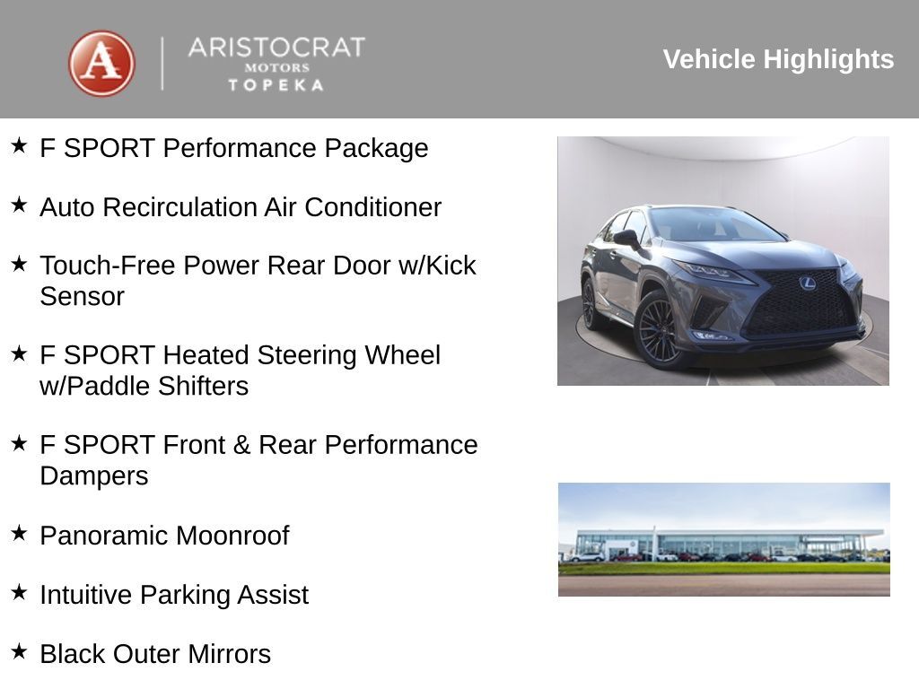 2021 Lexus RX 450h F Sport