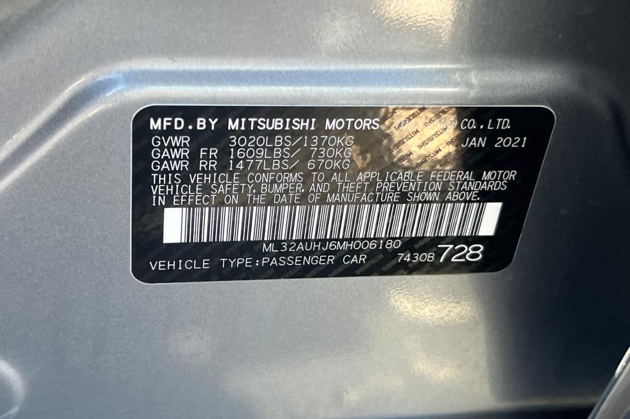 2021 Mitsubishi Mirage Roseville CA