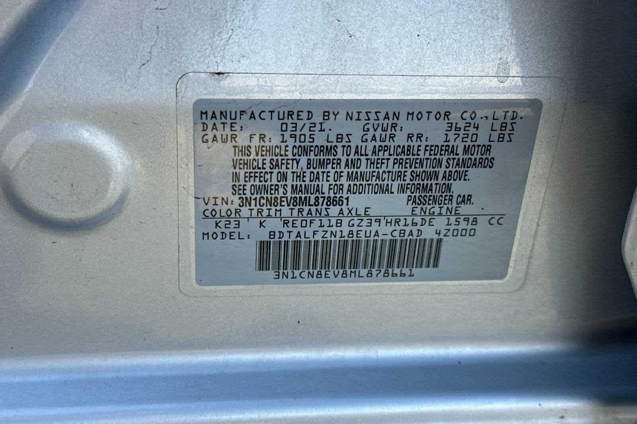 2021 Nissan Versa SV Roseville CA