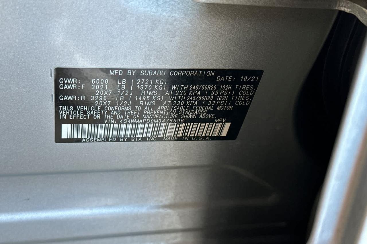 2021 Subaru Ascent Limited Roseville CA