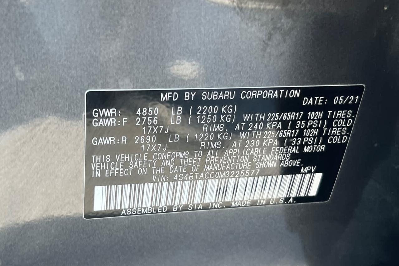 2021 Subaru Outback Premium Roseville CA
