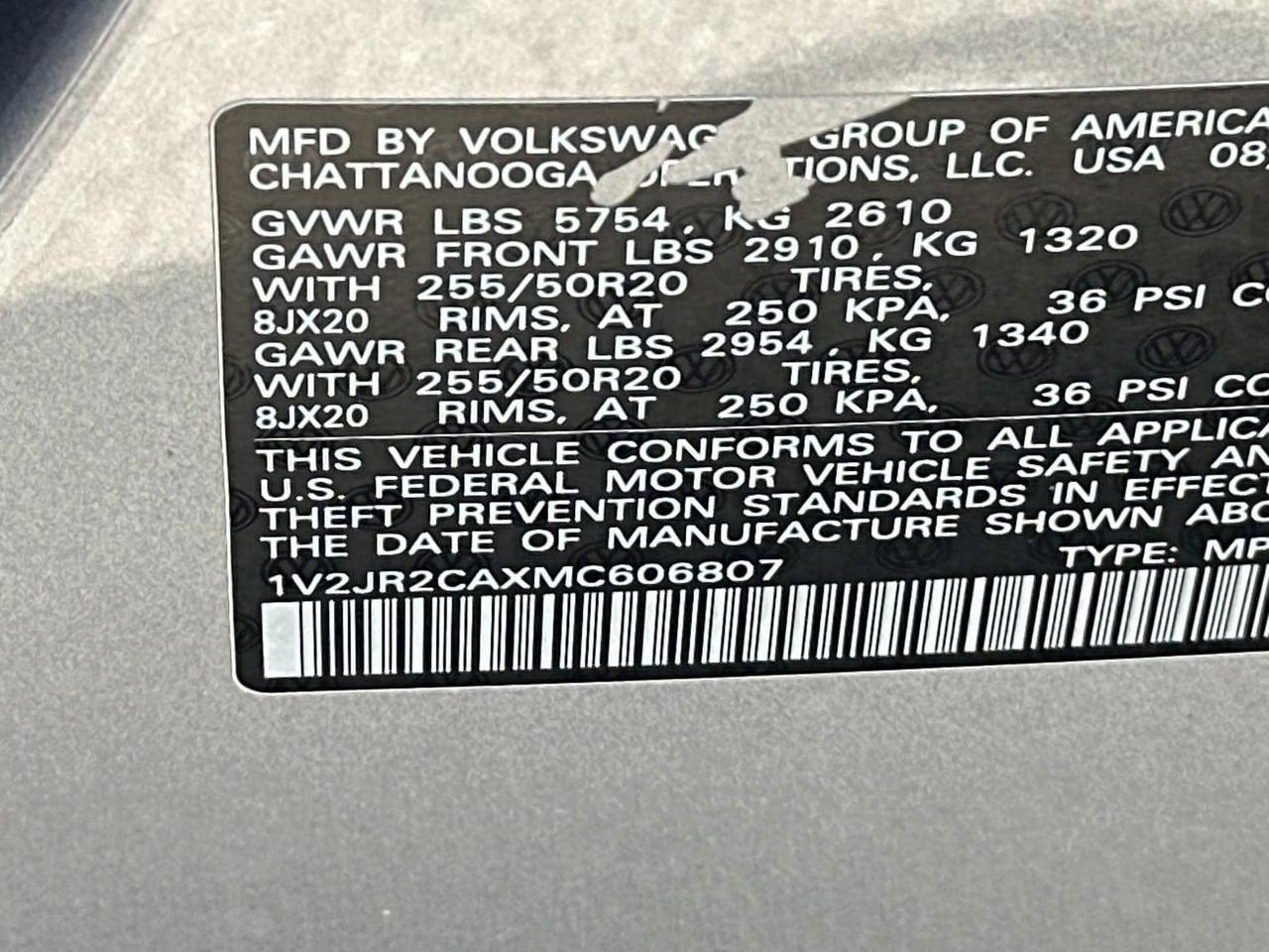 2021 Volkswagen Atlas 3.6L V6 SE w/Technology Woodbridge VA