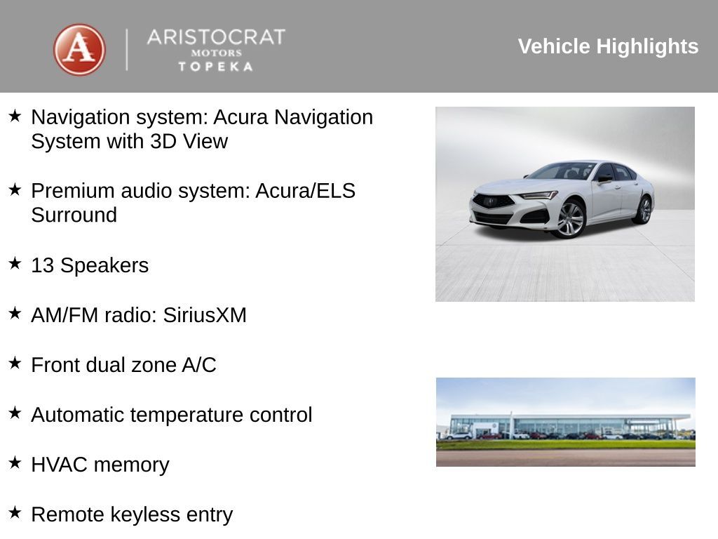 2022 Acura TLX Technology Package