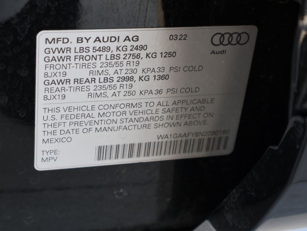 2022 Audi Q5 45 S line Premium