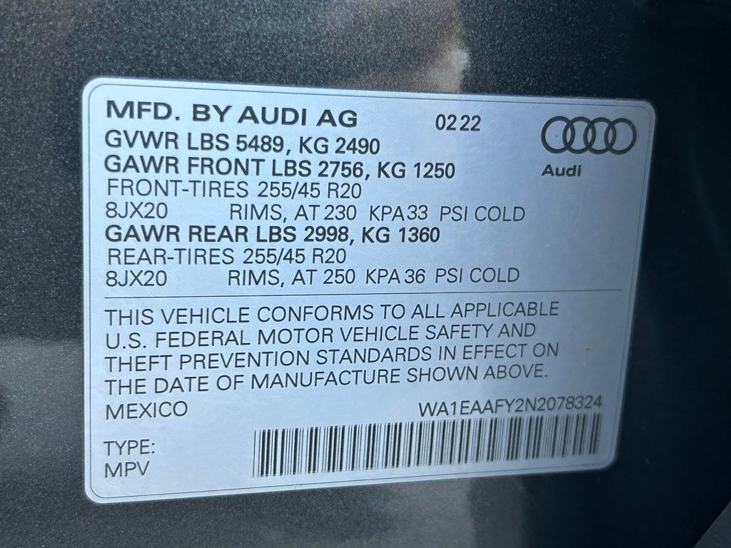 2022 Audi Q5 45 S line Premium Lakeland FL