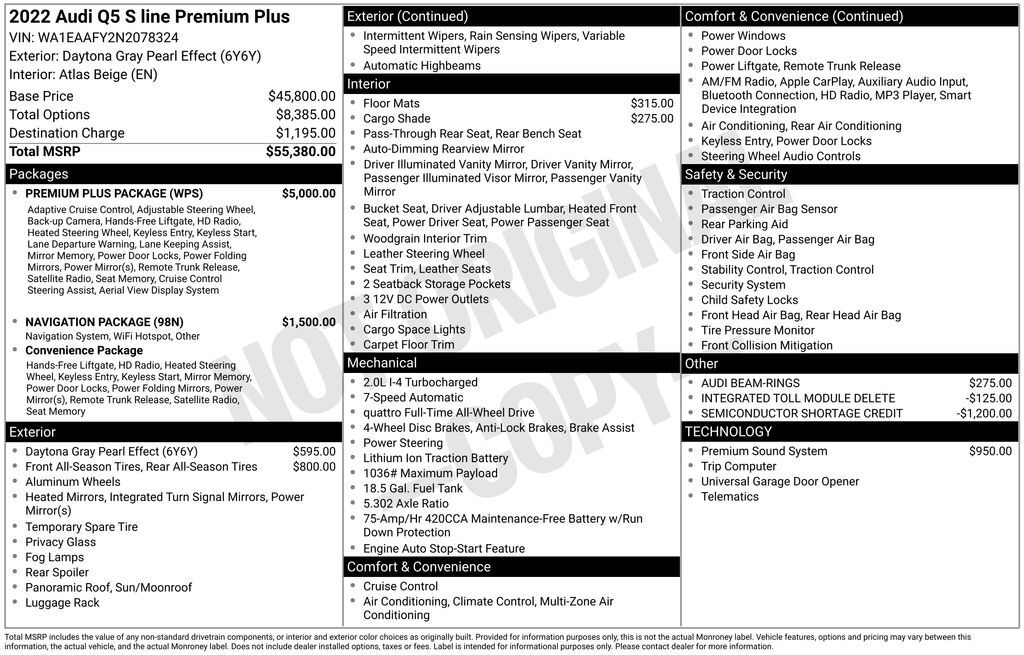 2022 Audi Q5 45 S line Premium Lakeland FL