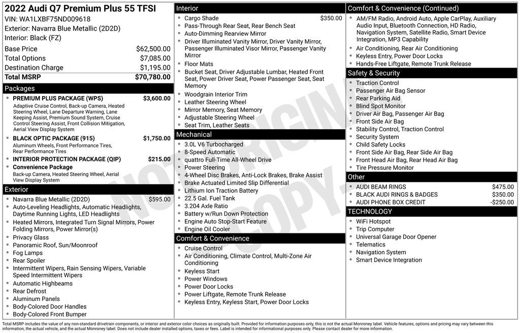 2022 Audi Q7 55 Premium Plus Lakeland FL