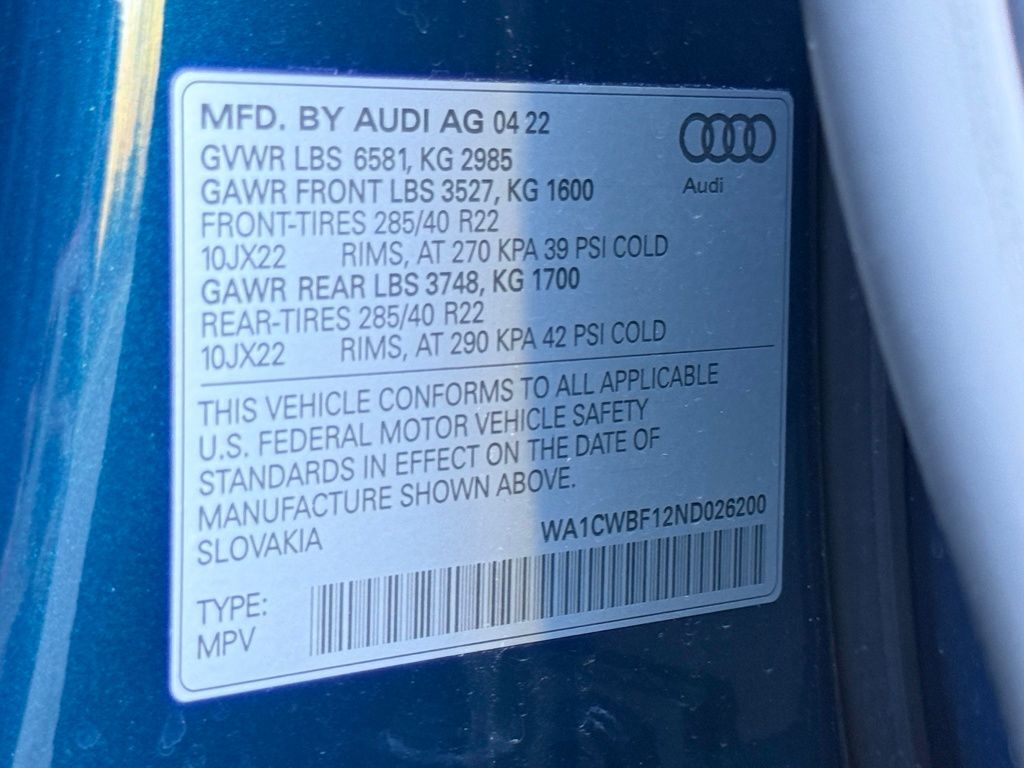 2022 Audi SQ8 4.0T Prestige Lakeland FL