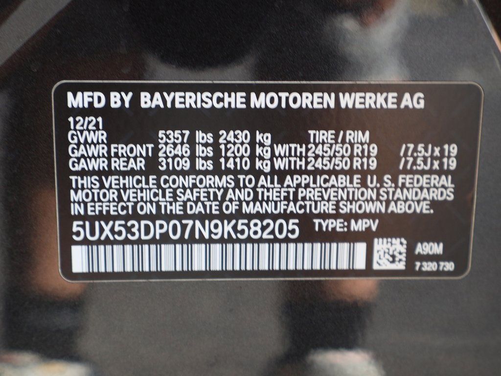 2022 BMW X3 xDrive30i