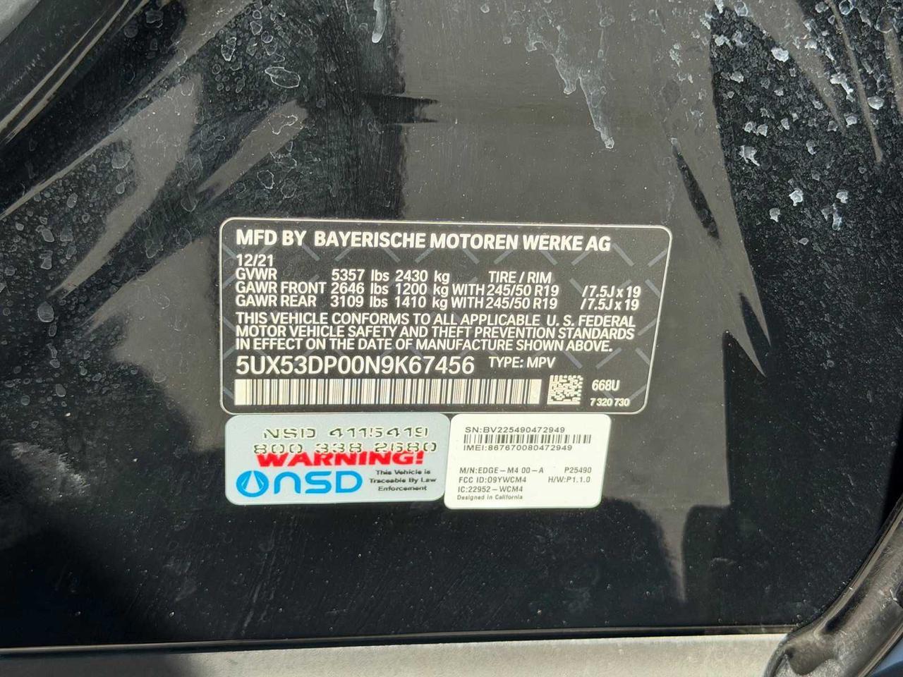 2022 BMW X3 xDrive30i xDrive30i Irving TX 2022 BMW X3 xDrive30i xDrive30i Irving TX
