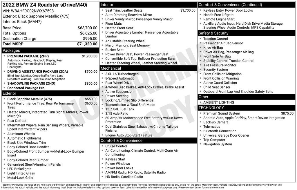 2022 BMW Z4 sDrive M40i Lakeland FL