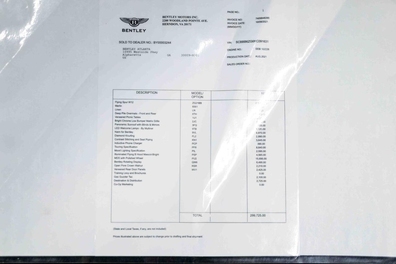 2022 Bentley Flying Spur W12 Marietta GA 2022 Bentley Flying Spur W12 Marietta GA