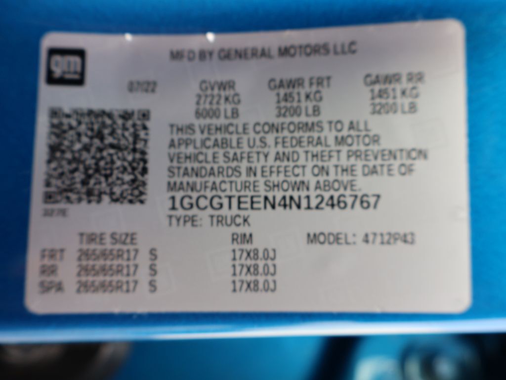 2022 Chevrolet Colorado ZR2