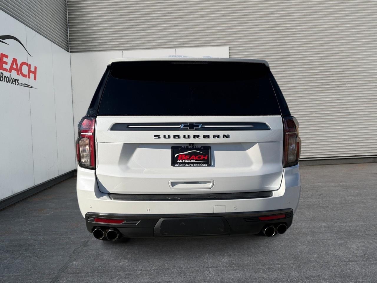 2022 Chevrolet Suburban Z71, HEATED SEATS, HEATED REAR SEATS, RUNNING BOARDS, TV SCREENS, BOSE SPEAKERS, MOONROOF, GARAGE DOOR OPENER, APPLE CARPLAY/ANDROID AUTO, WIFI, POWER LIFTGATE, 3RD ROW, ROOF RACK, ONLY 1 OWNER, CLEAN CARFAX, THIS IS A GREAT FAMILY VEHICLE FOR A GREA Norfolk VA 2022 Chevrolet Suburban Z71, HEATED SEATS, HEATED REAR SEATS, RUNNING BOARDS, TV SCREENS, BOSE SPEAKERS, MOONROOF, GARAGE DOOR OPENER, APPLE CARPLAY/ANDROID AUTO, WIFI, POWER LIFTGATE, 3RD ROW, ROOF RACK, ONLY 1 OWNER, CLEAN CARFAX, THIS IS A GREAT FAMILY VEHICLE FOR A GREA Norfolk VA