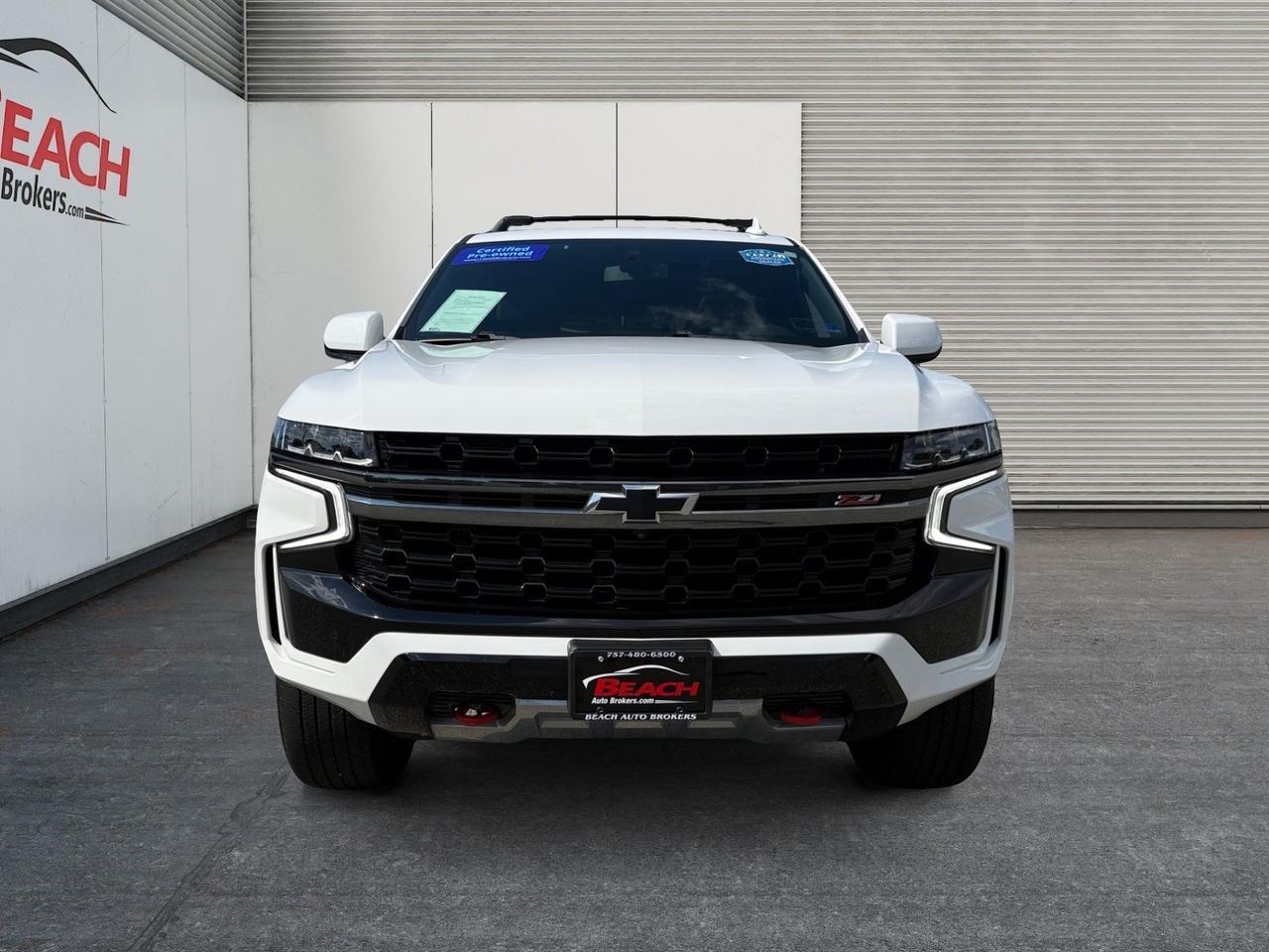 2022 Chevrolet Suburban Z71, HEATED/VENTILATED SEATS, HEATED 2ND ROW, 3RD ROW, MOONROOF, APPLE CARPLAY/ANDROID AUTO, WIFI, BOSE SPEAKERS, ROOF RACK, TOW PACKAGE, POWER LIFTGATE, RUNNING BOARDS, CLEAN CARFAX, ONLY 1 OWNER! Norfolk VA 2022 Chevrolet Suburban Z71, HEATED/VENTILATED SEATS, HEATED 2ND ROW, 3RD ROW, MOONROOF, APPLE CARPLAY/ANDROID AUTO, WIFI, BOSE SPEAKERS, ROOF RACK, TOW PACKAGE, POWER LIFTGATE, RUNNING BOARDS, CLEAN CARFAX, ONLY 1 OWNER! Norfolk VA