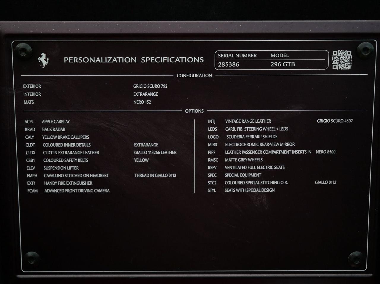 2022 Ferrari 296 GTB Lawrence KS