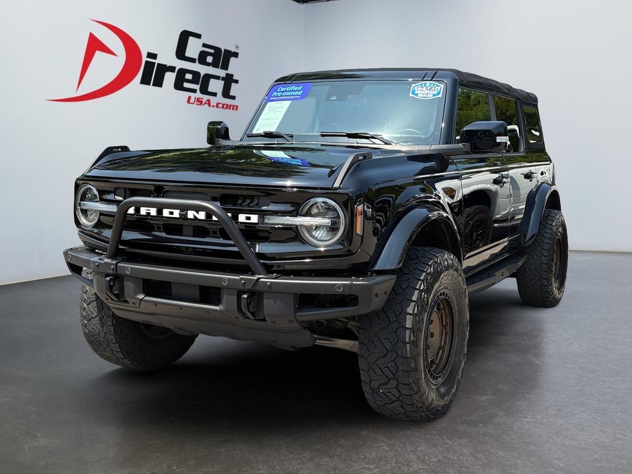 2022 Ford Bronco Outer Banks, LIFTED, RUNNING BOARDS, TOW PACKAGE, 360 BACKUP CAMERA, REMOTE START, SOFT TOP, AUTO START/STOP, NAVIGATION, HEATED STEERING WHEEL & SEATS, ONLY 32K MILES, CLEAN CARFAX, RIDE ON THE WILD SIDE! Virginia Beach VA 2022 Ford Bronco Outer Banks, LIFTED, RUNNING BOARDS, TOW PACKAGE, 360 BACKUP CAMERA, REMOTE START, SOFT TOP, AUTO START/STOP, NAVIGATION, HEATED STEERING WHEEL & SEATS, ONLY 32K MILES, CLEAN CARFAX, RIDE ON THE WILD SIDE! Virginia Beach VA