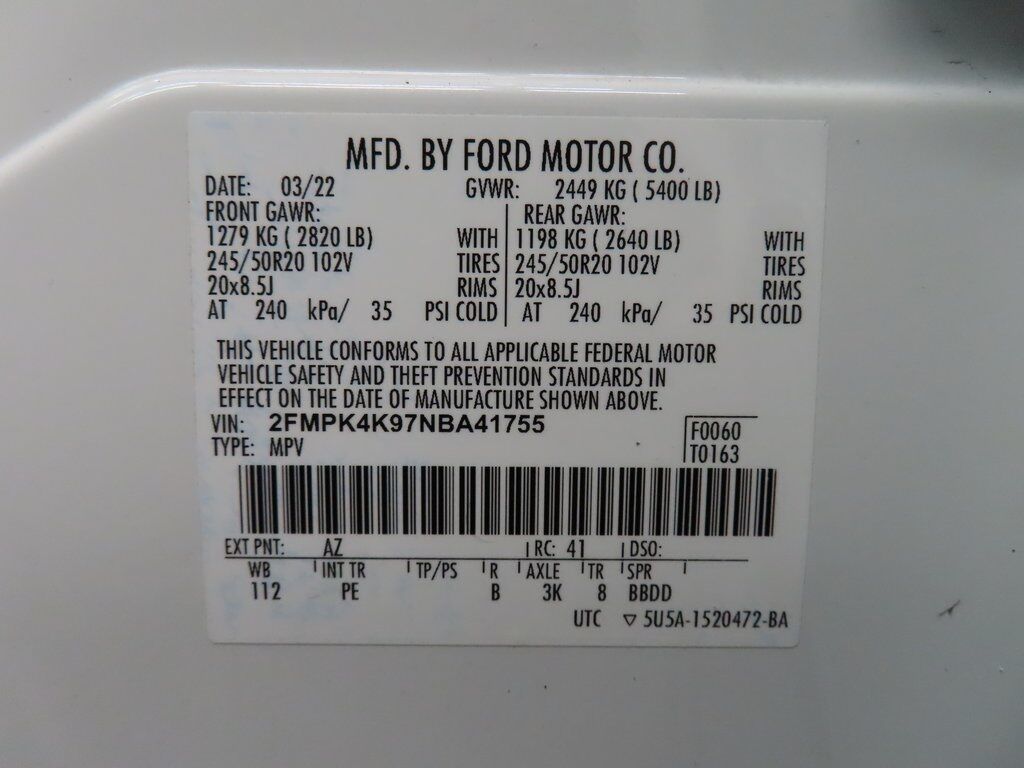 2022 Ford Edge Titanium AWD Fond du Lac WI