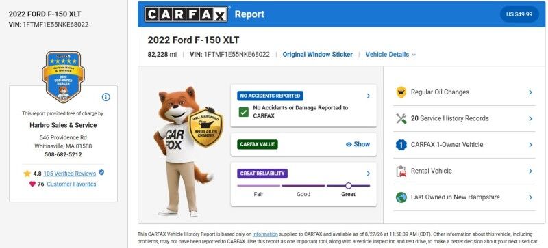 2022 Ford F-150 XLT Webster MA 2022 Ford F-150 XLT Webster MA