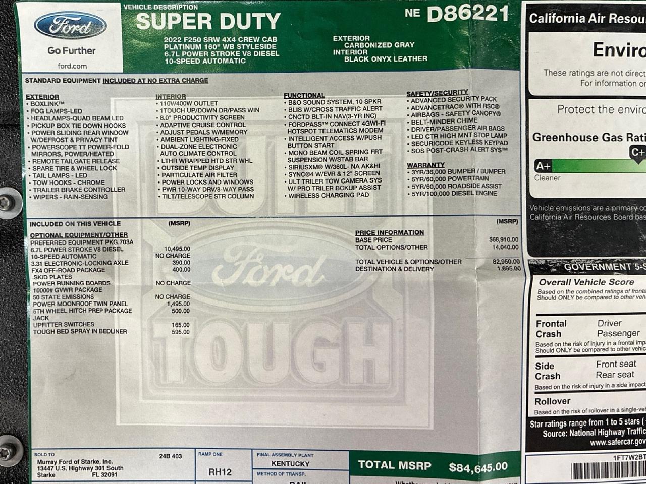 2022 Ford F-250 Platinum, Carli Suspension, Smart Cap, Decked Drawers, Wilwood Brakes, Full Matte Wrap Houston TX 2022 Ford F-250 Platinum, Carli Suspension, Smart Cap, Decked Drawers, Wilwood Brakes, Full Matte Wrap Houston TX