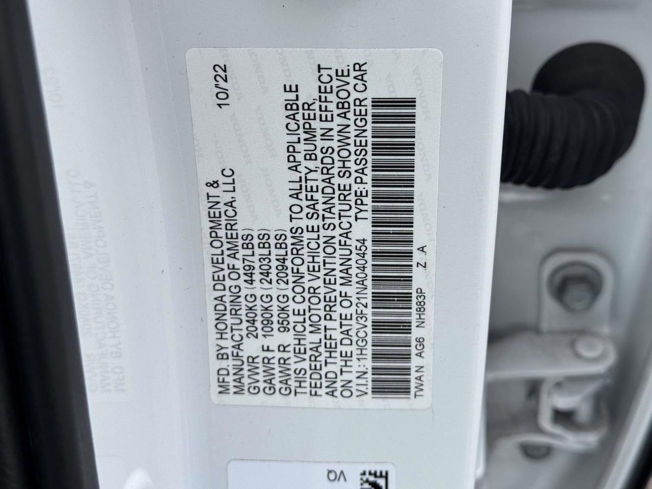 2022 Honda Accord Hybrid Sport Clifton Park NY