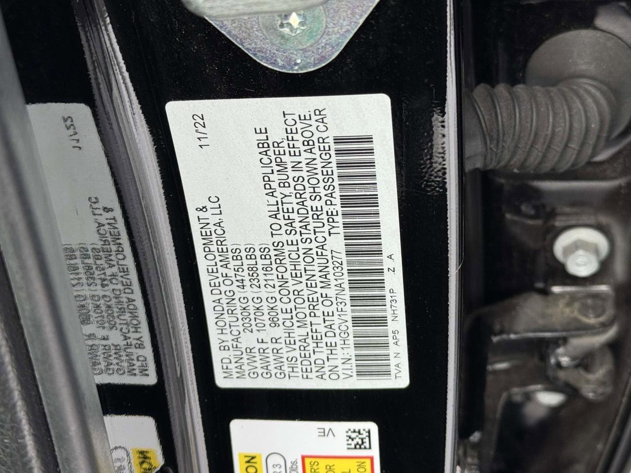 2022 Honda Accord Sedan Sport Clifton Park NY