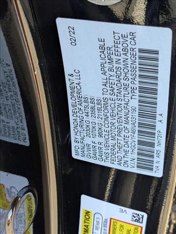 2022 Honda Accord Sedan Sport SE Roseville CA