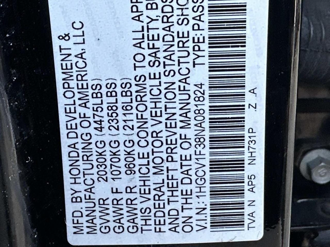 2022 Honda Accord Sport Woodbridge VA