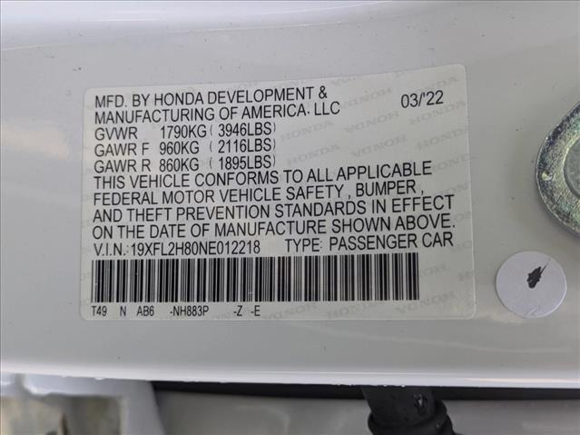 2022 Honda Civic Sport Roseville CA