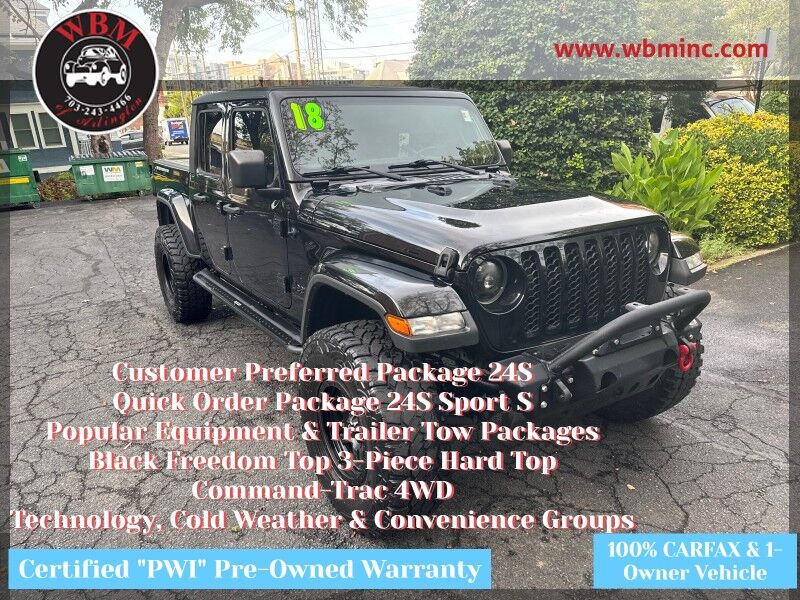 2022 Jeep Gladiator Sport S Crew Cab 4WD w/ Customer Preferred Package 24S 2022 Jeep Gladiator Sport S Crew Cab 4WD w/ Customer Preferred Package 24S