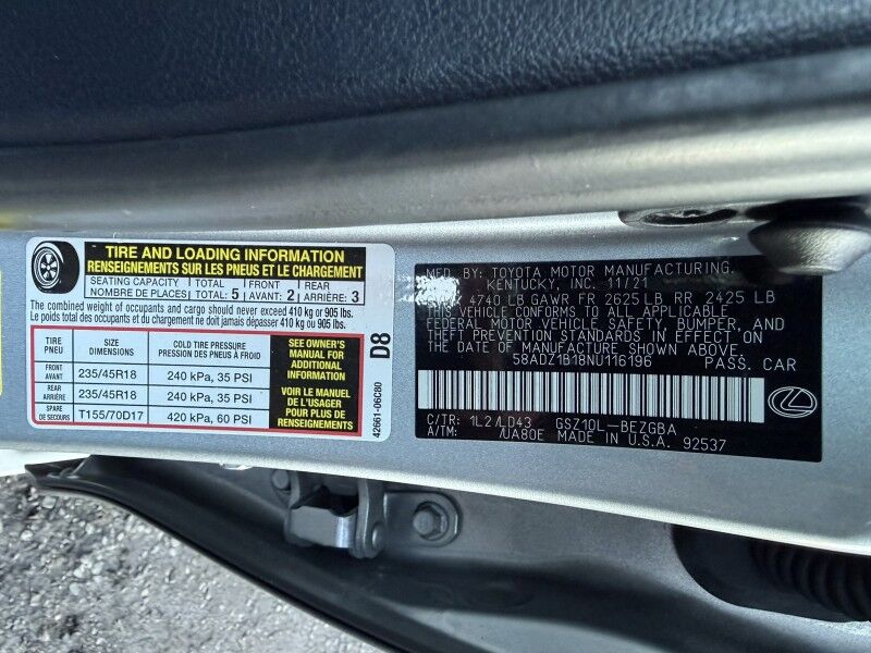 2022 Lexus ES 350 FWD Arlington VA