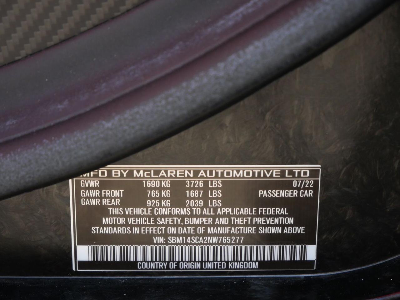 2022 McLaren 765LT Lawrence KS
