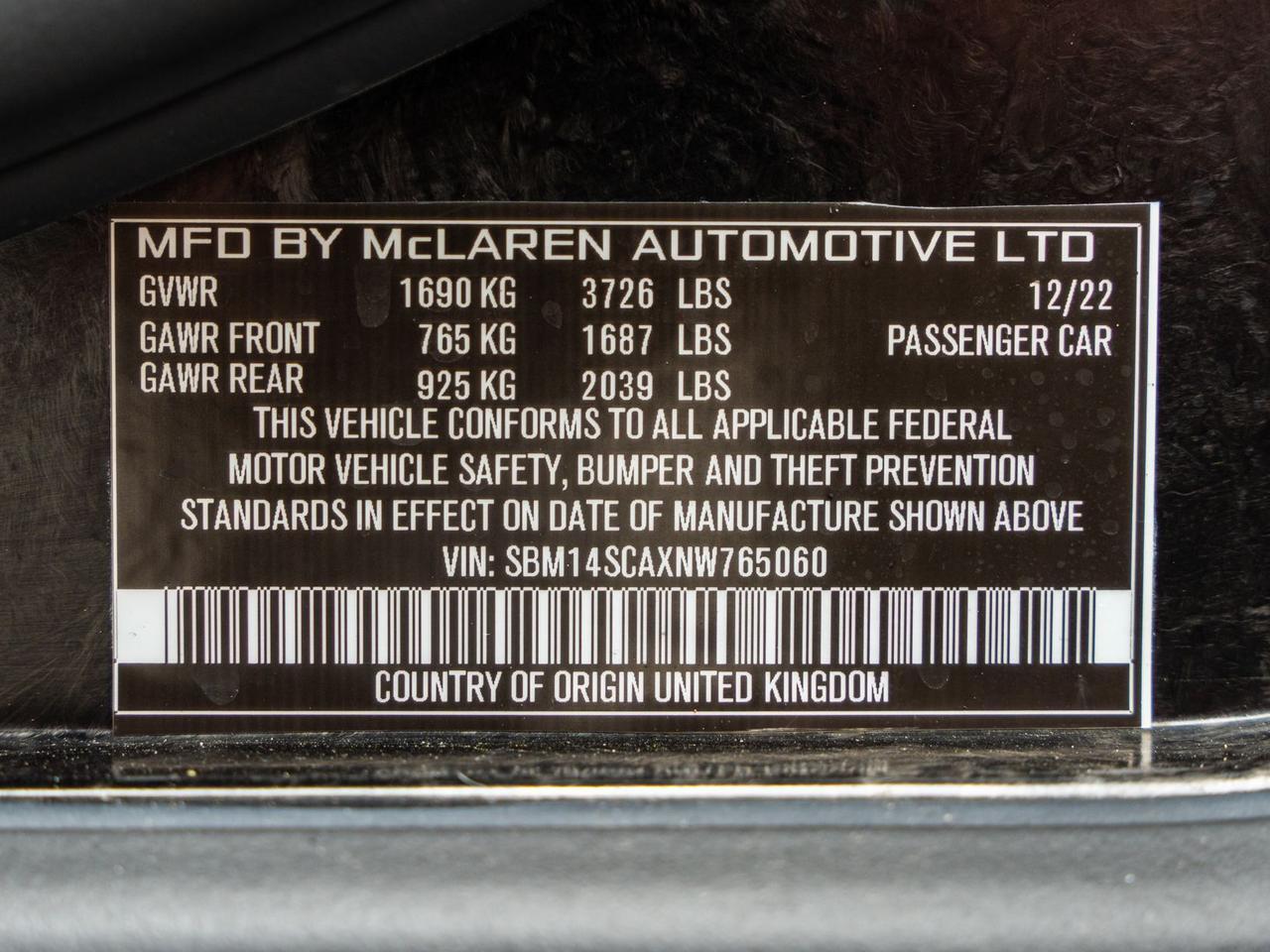 2022 McLaren 765LT Spider Spider Lawrence KS