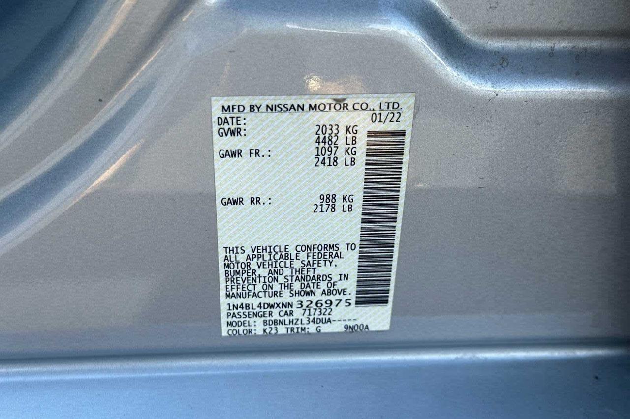 2022 Nissan Altima 2.5 SV Roseville CA