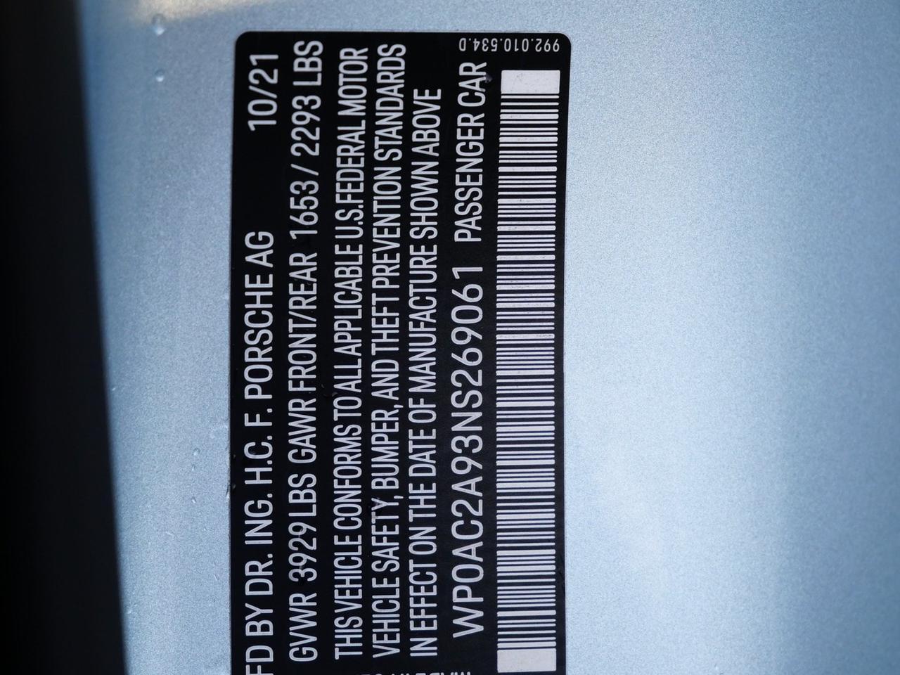 2022 Porsche 911 GT3 GT3 Lawrence KS