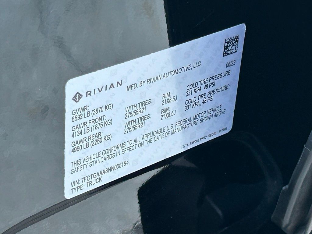 2022 Rivian R1T Adventure Lakeland FL